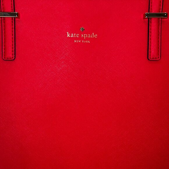 EUC Kate Spade Red Leather Cedar Street Harmony Tote - Picture 10 of 10